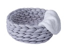 # Quapas Cat bed woven Grey