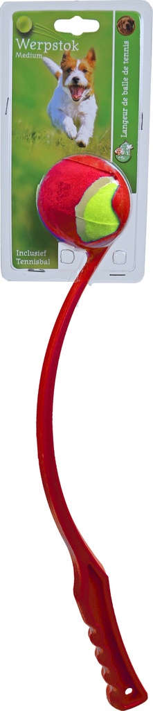 WERPSTOK MET TENNISBAL MEDIUM 48CM