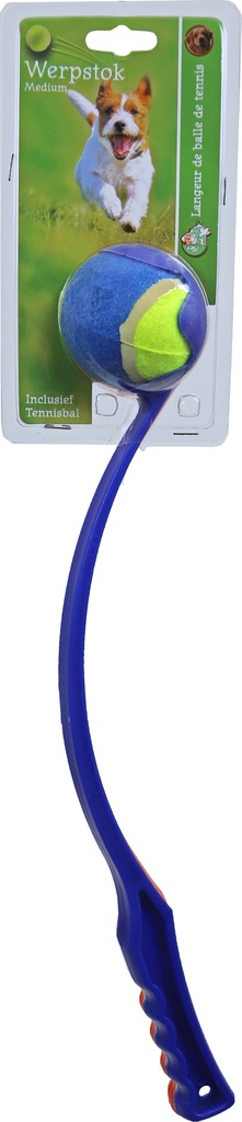 WERPSTOK MET TENNISBAL MEDIUM 48CM