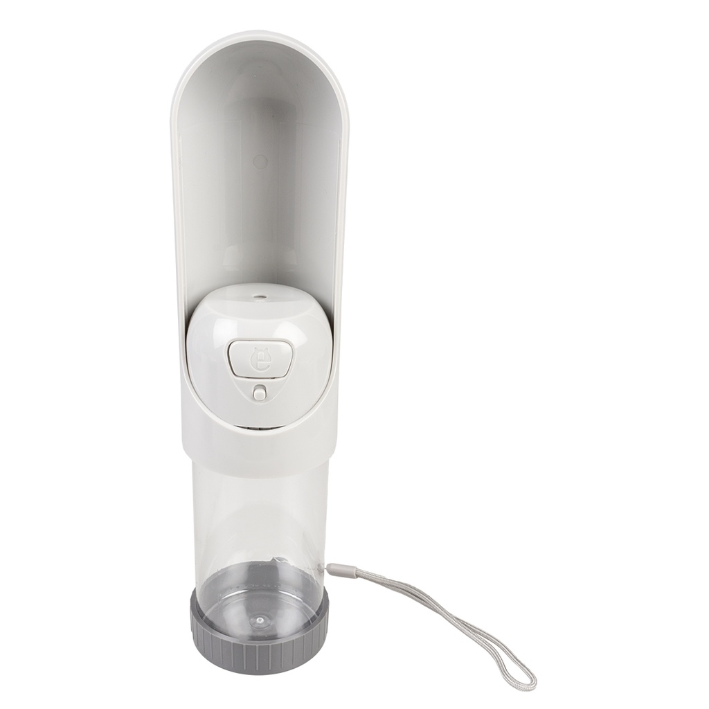 # Drinkfles compact 300ml - 6,5x6,5x18,5cm grijs