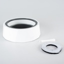 Anti-mors drinkkom poly 1200ml - 22x22x7cm wit/grijs