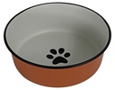Boon eetbak RVS pawprint 20cm/1900ml terracotta