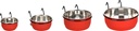 # EET- DRINKPOT AVARO HAAK 13CM ROOD/ ZWART 580ML