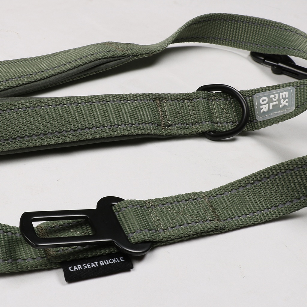 Ultimate Fit On-The-Road leiband Classic 130cm - 25mm Undercover green
