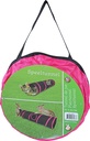 Boon speeltunnel nylon 85x25 cm zwart/roze