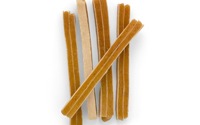 # Kip en vis strips 400 gram verpakt