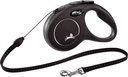Flexi classic cord S zwart 5 meter