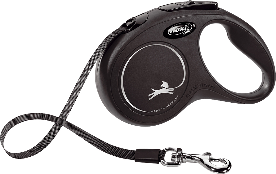 Flexi classic tape S zwart 5 meter