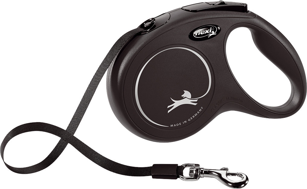 Flexi classic tape M-zwart 5 meter