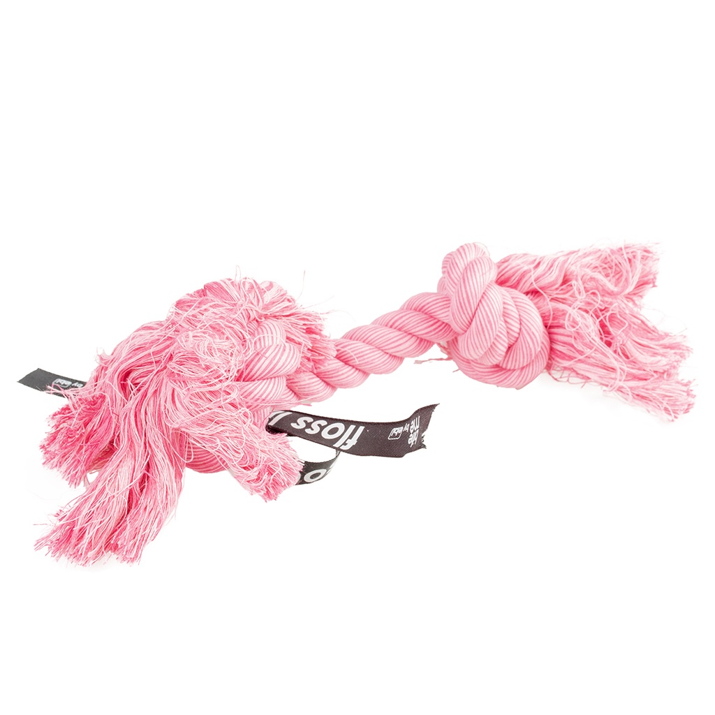 ! # Do you even floss dawg speeltouw 2 knopen 95x13x11cm roze