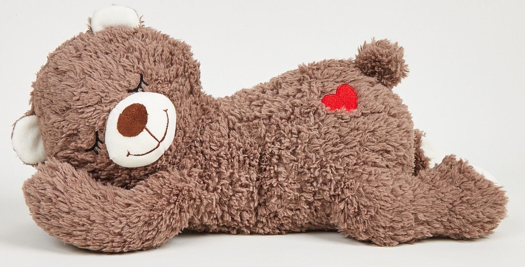 #  KNUFFELBEER PLUCHE M/HARTSLAG 27 CM FOFOS