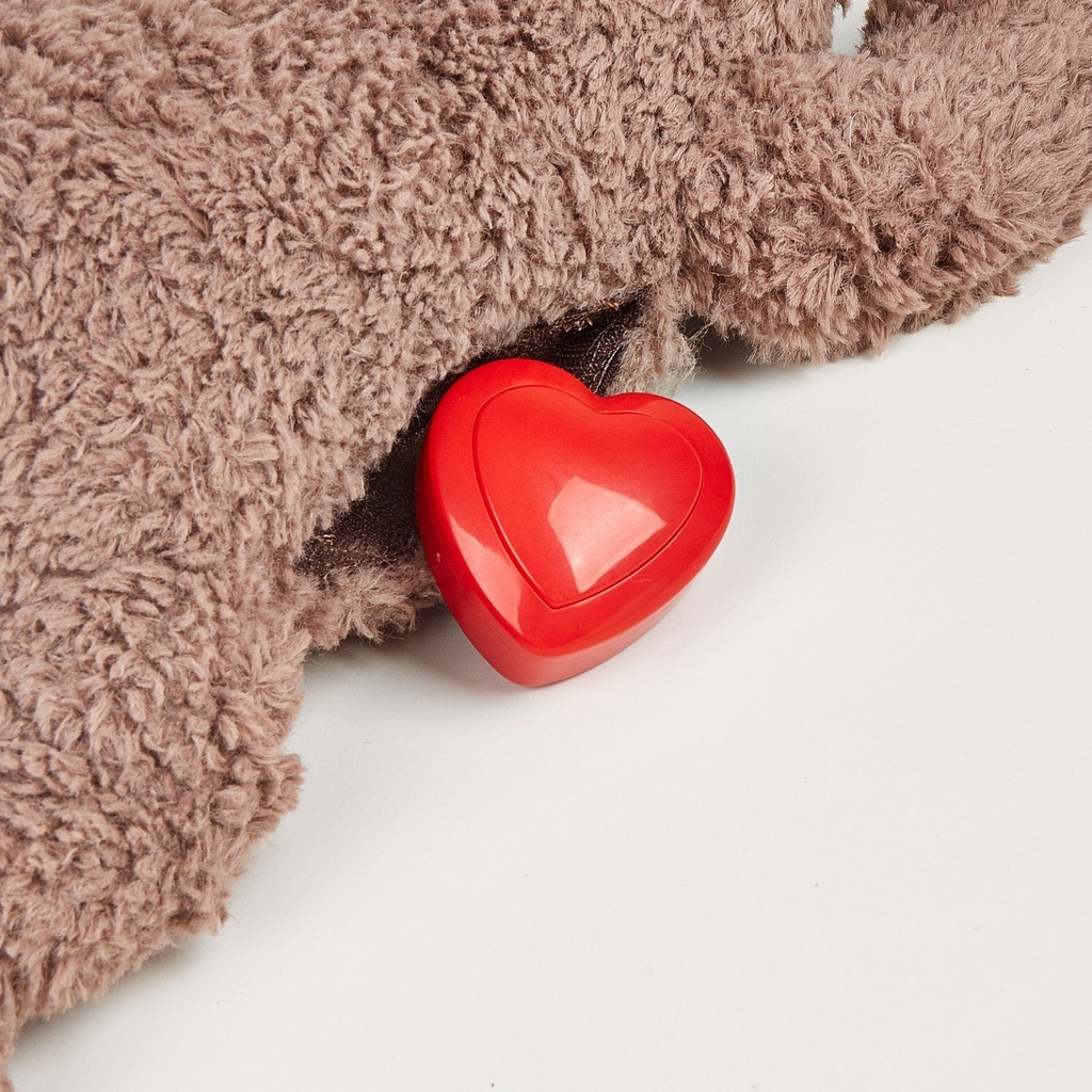 #  KNUFFELBEER PLUCHE M/HARTSLAG 27 CM FOFOS