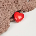 #  KNUFFELBEER PLUCHE M/HARTSLAG 27 CM FOFOS