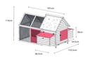 # KIPPENHOK MET REN CASTLE LARGE COUNTRY 181x153,5x114CM