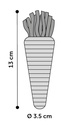 KS LEGOU WORTEL ORANJE 1STUK 13CM