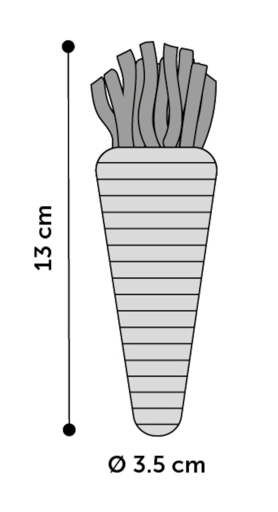 KS LEGOU WORTEL ORANJE 2 STUKS 13CM