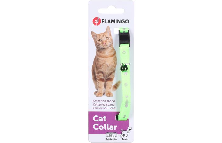 KATTENHALSBAND ZIGGI GROEN 20-35CM 10MM