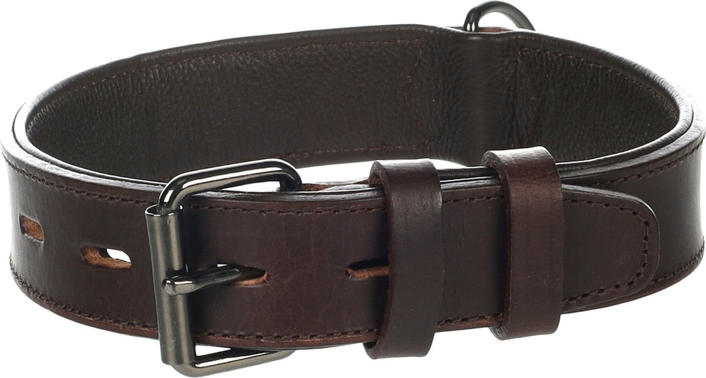 HALSBAND DENVER BREED BRUIN M 38-47 CM 35MM