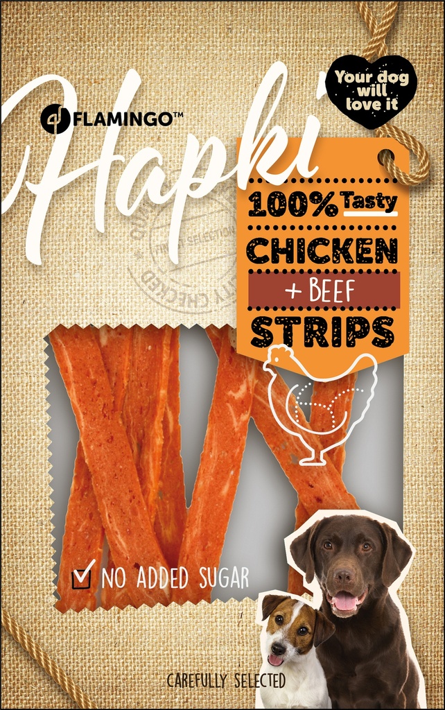 HAPKI KIP EN RUND STRIPS 85 GRAM