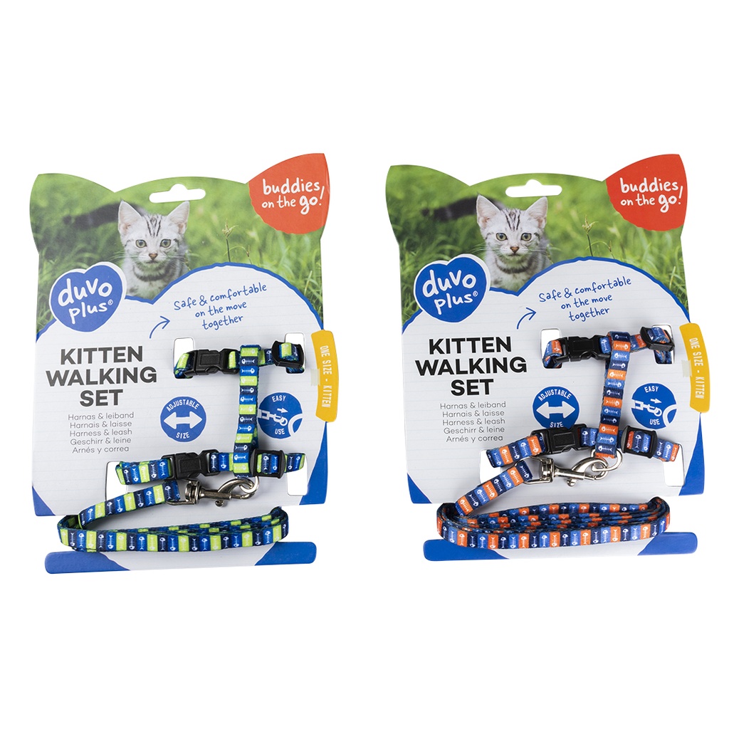 KITTEN WANDELSET VISGRAAT 15-25cm / 8mm-125cm gemengde kleuren