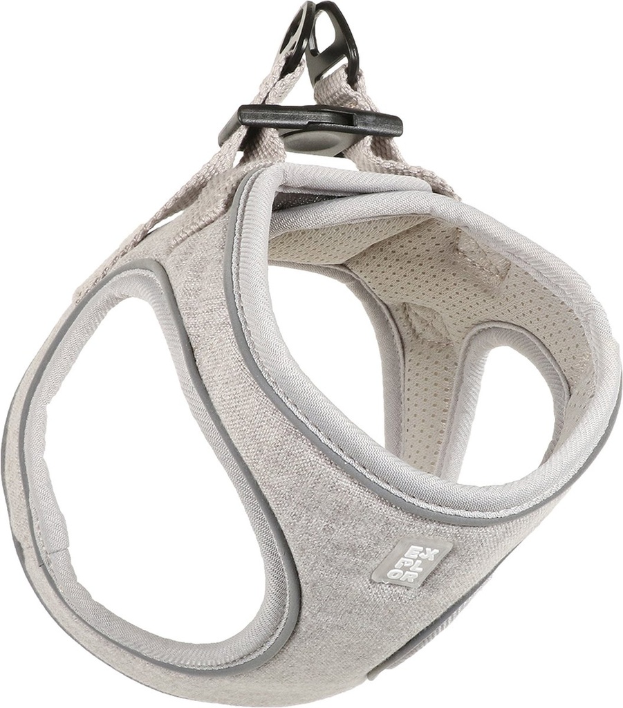 Ultimate fit kleine hond harnas M - 45-50cm grijs