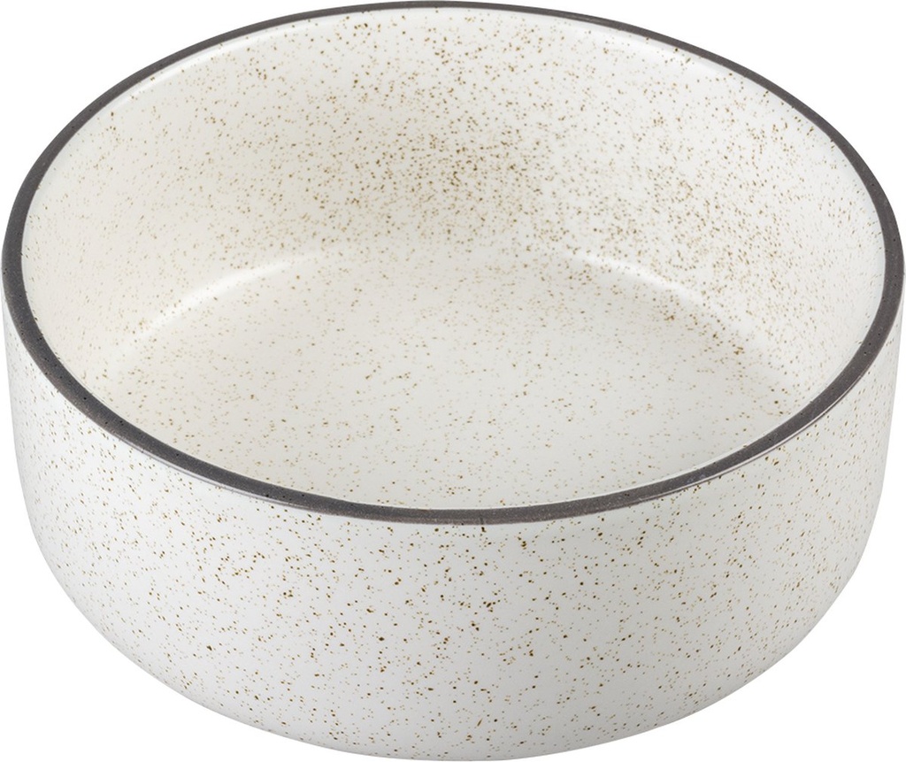 Eetkom Stone Speckle 1500ml - L - 20x20x7,5cm wit