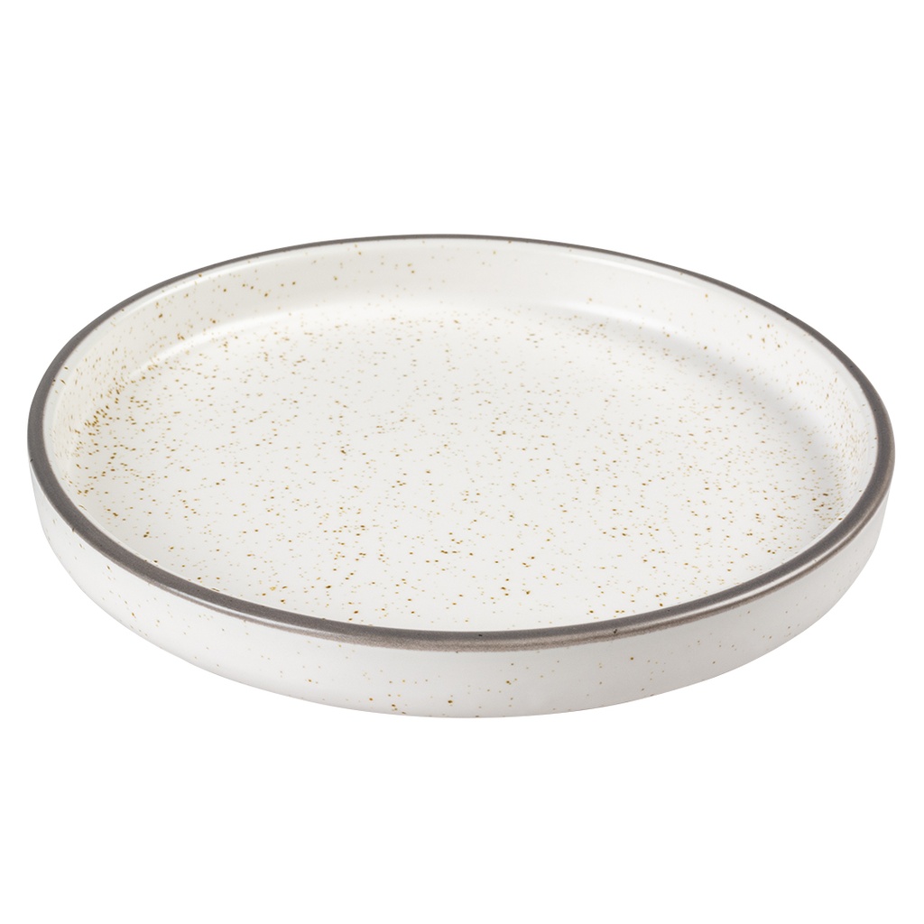 Eetschaal Stone Speckle 150ml - 16,2x16,2x2,5cm wit