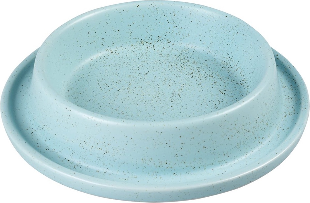 # Anti-mors eetkom Stone Speckle 430ml - 20,5x20,5x4cm turquoise
