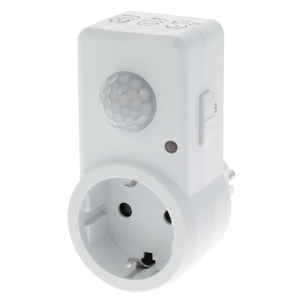 Bewegingsmelder plugin randaarde ST110A Wit