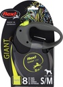 # Flexi ROLLIJN GIGANT TAPE S/M GEEL 8 MTR sterke hond tm 25kg