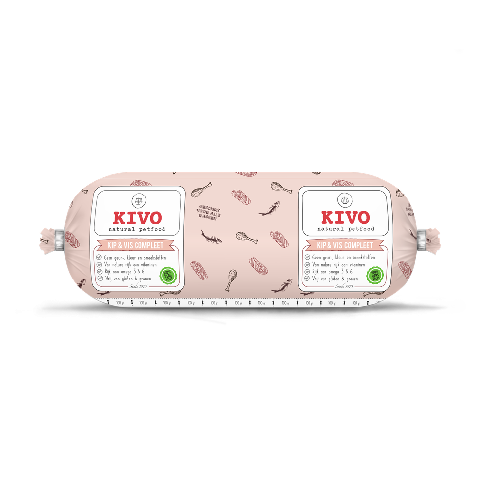KIVO kip/vis compleet 1 kg