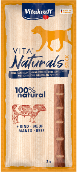 V ** Vitakraft Naturals Dog stick Rund, 2 st