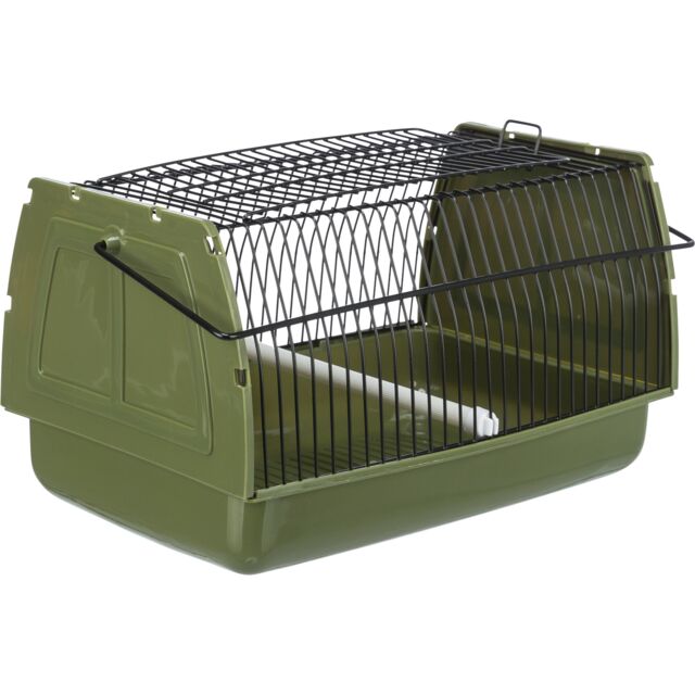Vervoersbox, vogel/knaagdier, 22 × 14 × 15 cm groen