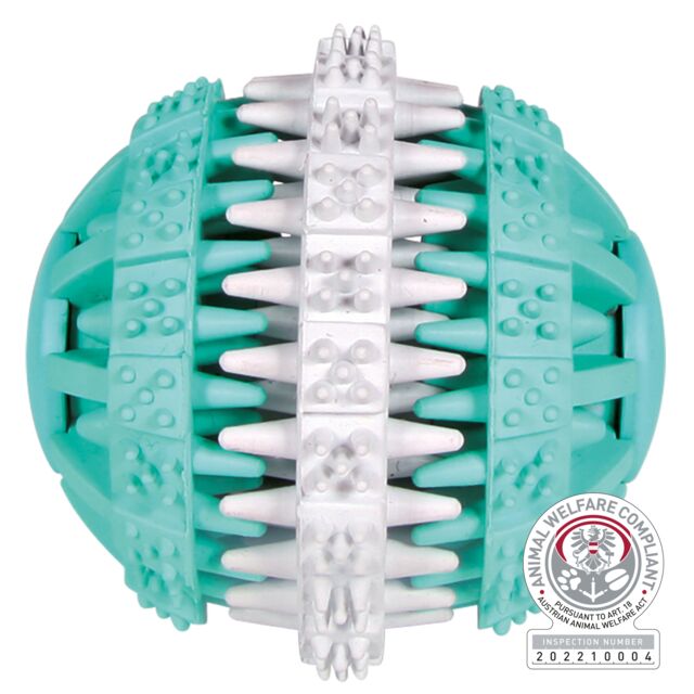 Denta Fun bal, muntsmaak, natuurrubber, ø 7 cm
