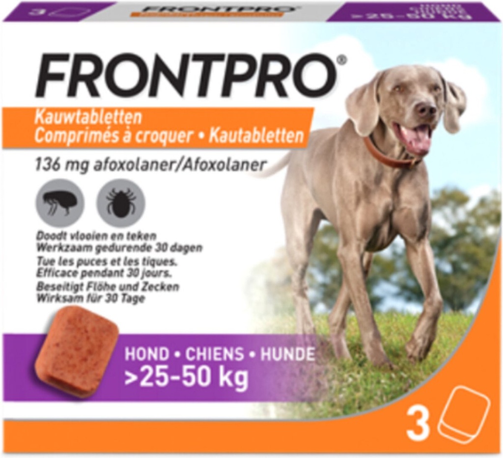 Frontpro kauwtabletten hond XLarge 25-50kg