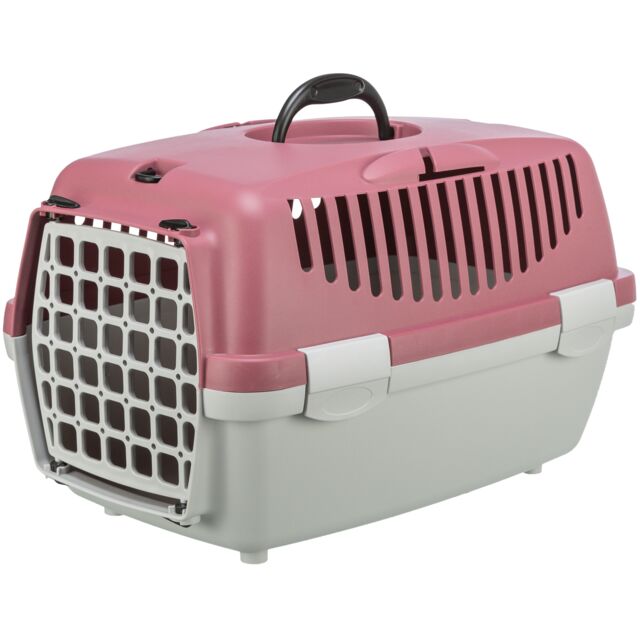 Vervoersbox Capri 1, XS: 32 × 31 × 48 cm, lichtgrijs/oudroze