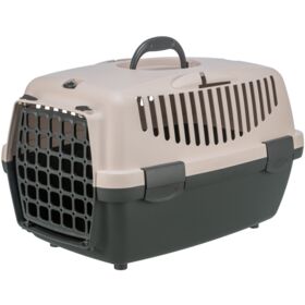 Vervoersbox Capri 2, XS–S: 37 × 34 × 55 cm, donkergrijs/blush