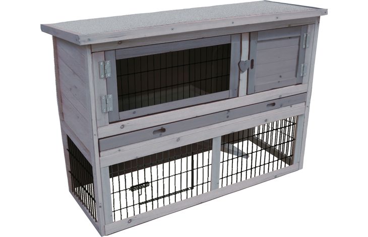 # KONIJNENHOK MET REN DUPLEX COTTAGE 114x60x90CM