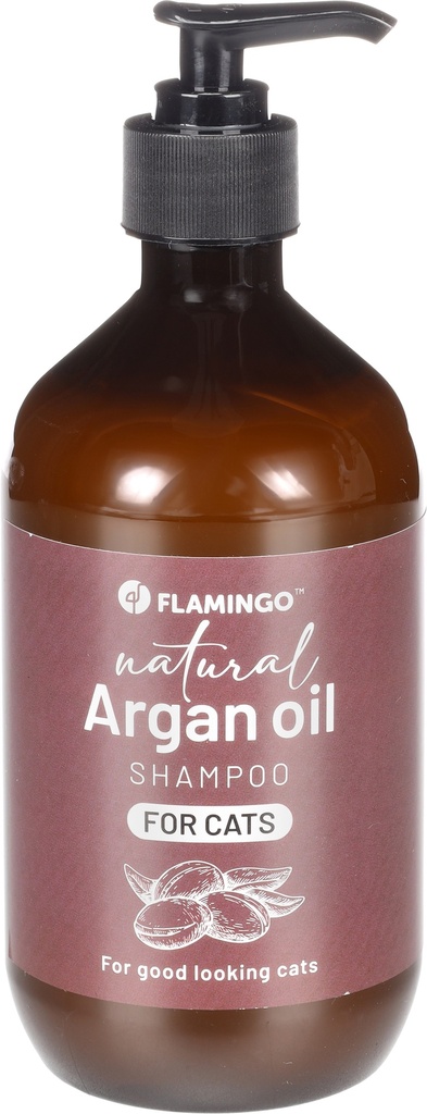 NATUURLIJKE SHAMPOO MET ARGAN OLIE VOOR KAT 500ML