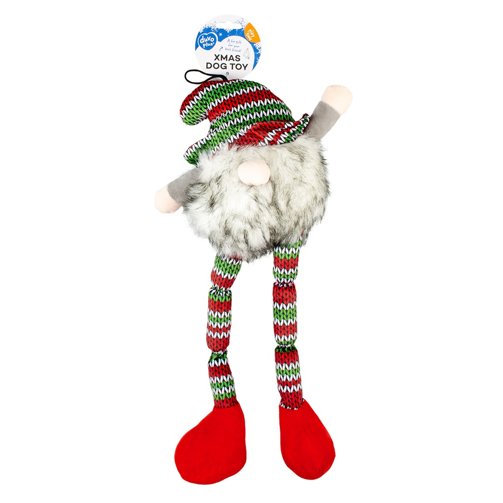 Xmas Pluche lange elf 26x46x12cm Meerkleurig