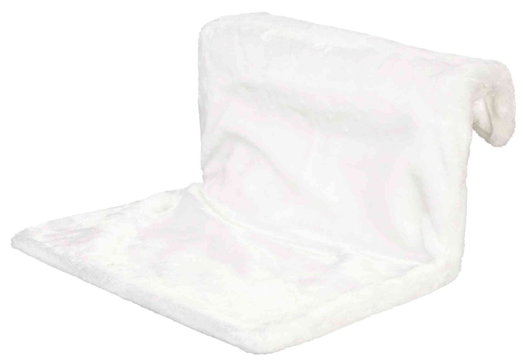 Radiator-hangmat, pluche, 45 × 24 × 31 cm, wolwit