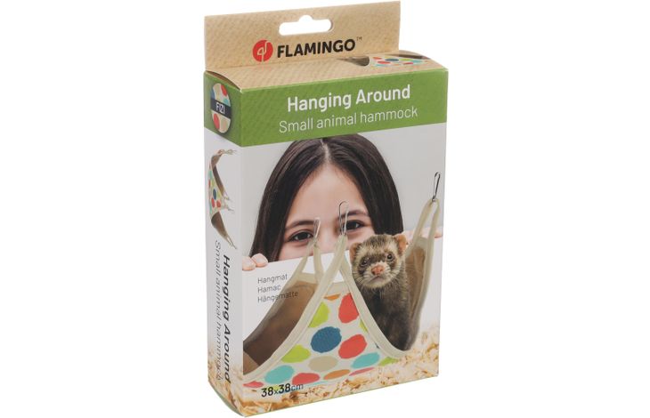 HANGMAT FIZI MEERKLEURIG 38x38x0,5CM