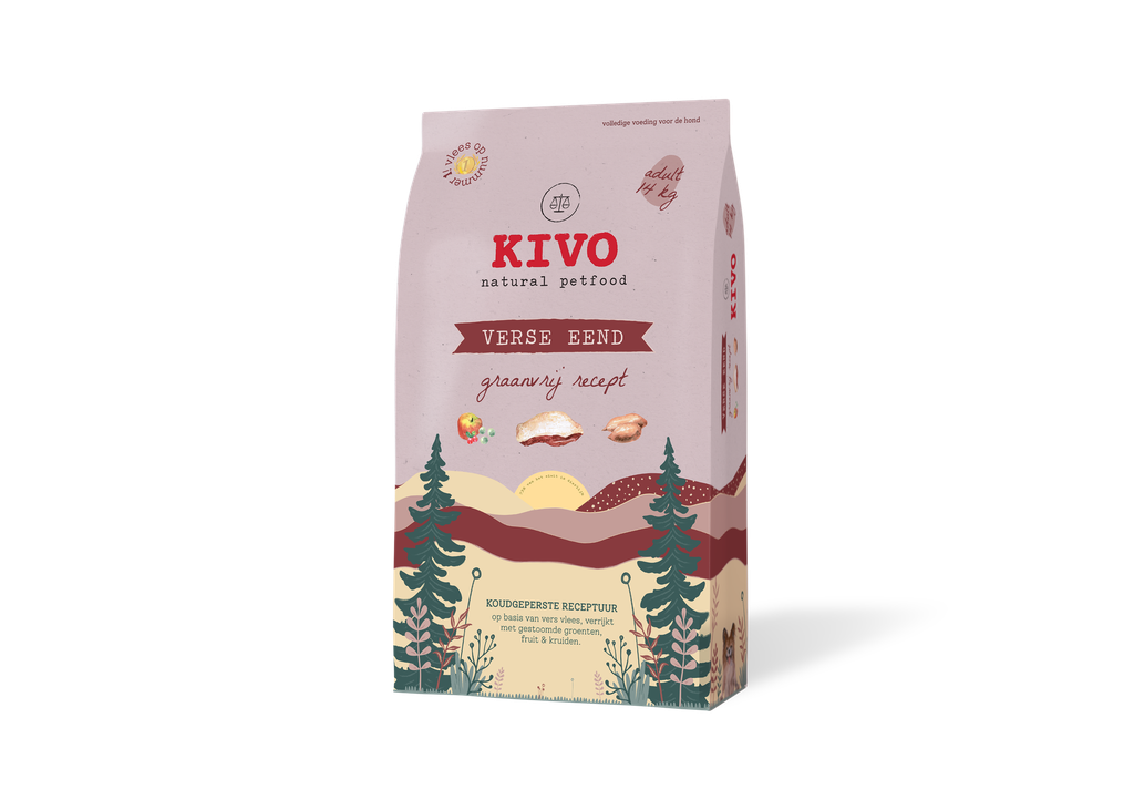 KIVO brok verse eend graanvrij 14 kg