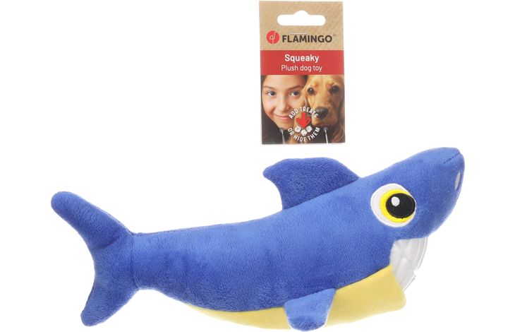 SPEELGOED GEBLA HAAI BLAUW 16x29,5x12CM
