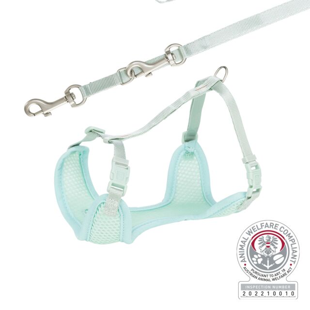Junior Puppy Softtuig met Riem S–M mintgroen