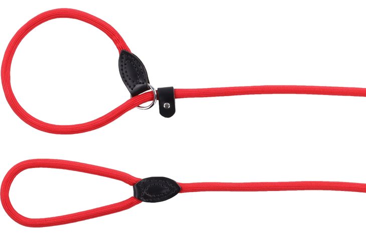 Hond Anti-trek looplijn Alps Rood 1,65m 12mm