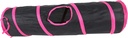 Boon speeltunnel nylon 85x25 cm zwart/roze