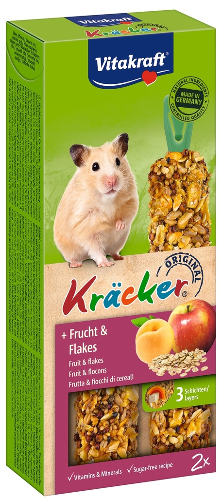 Vitakraft Kräcker fruit en flakes hamster 2in1