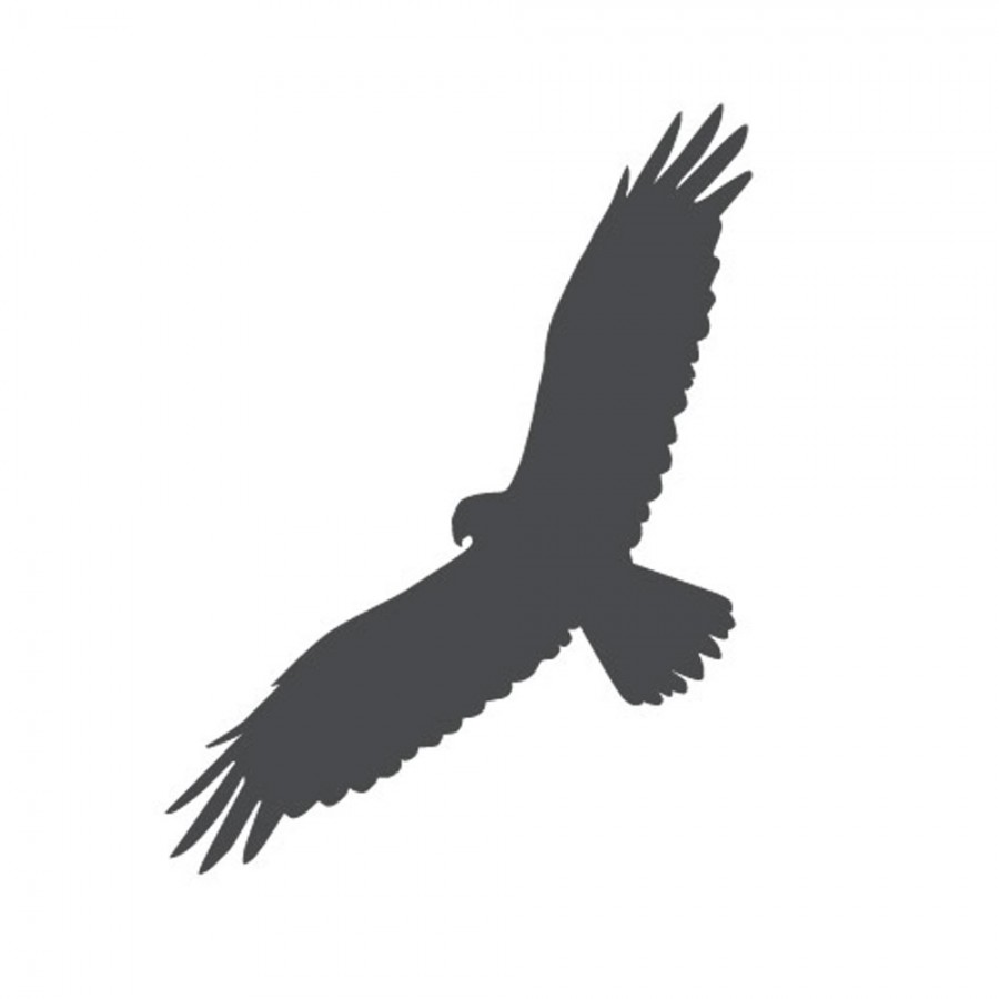 ROOFVOGELSTICKER WIT