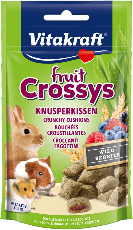 Vitakraft Fruit Crossys bosbessen knaagdier en konijn, 50 gr